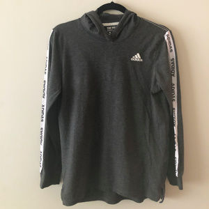 Adidas Boy’s Gray Longsleeve Hoodie